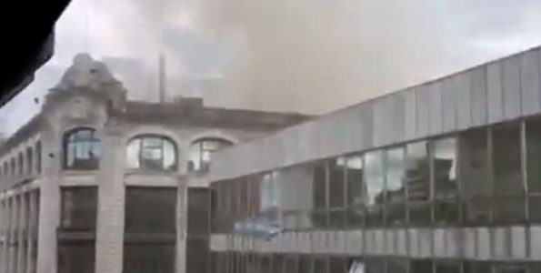 Incendio galería centro